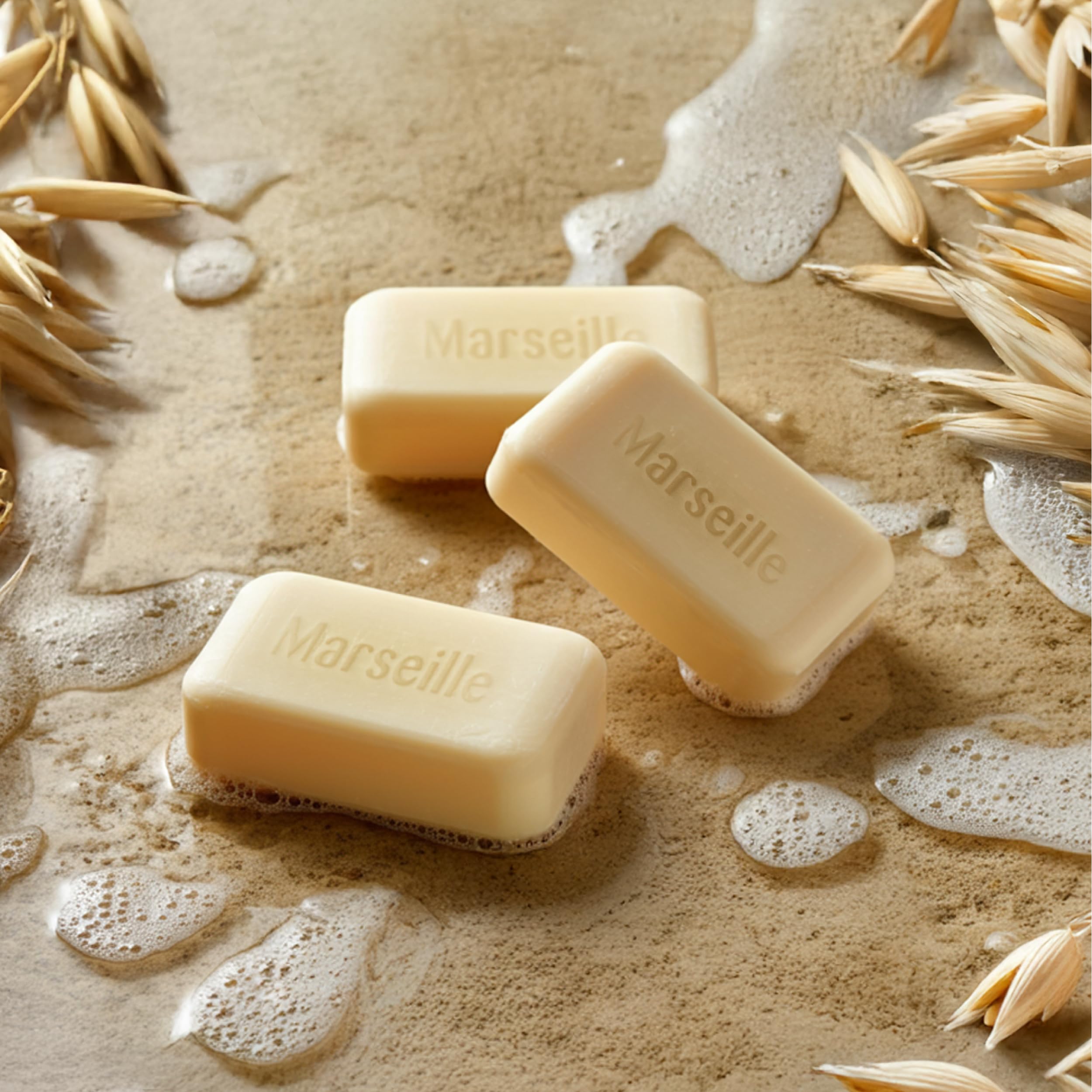 A LA MAISON Oat Milk Bar Soap – Triple French Milled Natural Hand Soap, 12 Bars (3.5 oz each)
