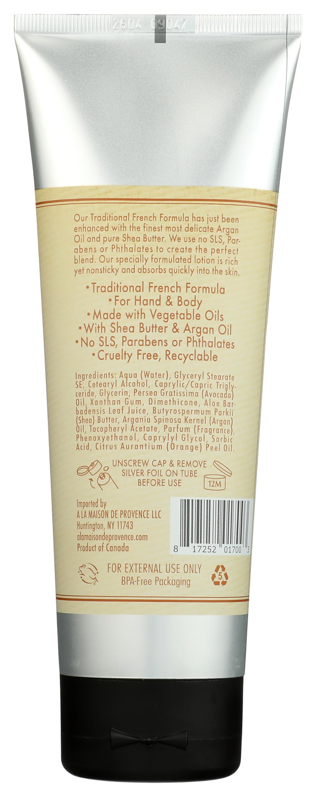 A LA MAISON Orange Bergamot Body Lotion 8 oz – Lightweight Hydration