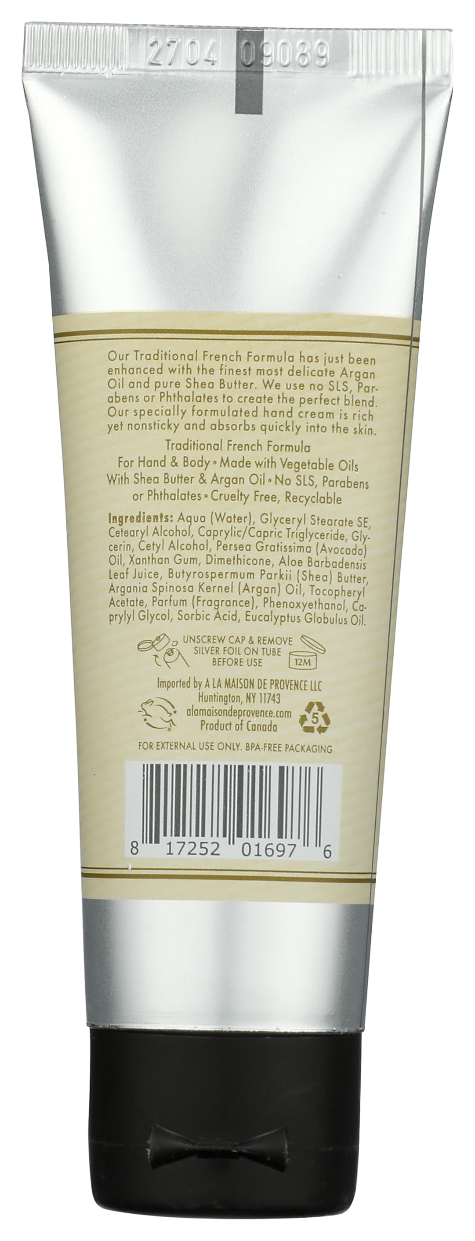 A LA MAISON White Ginger Hand Cream 1.7 oz – 1 Pack | Cruelty-Free