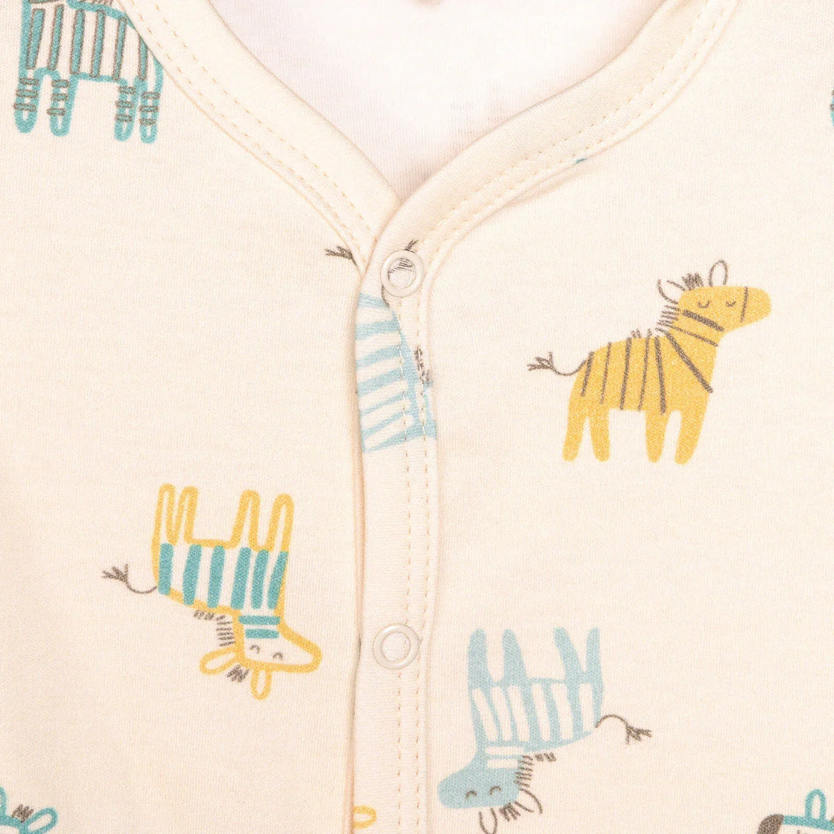 HelloBaby Zebra Print Footed Baby Sleepsuit & Hat Set (Newborn to 9 Months)