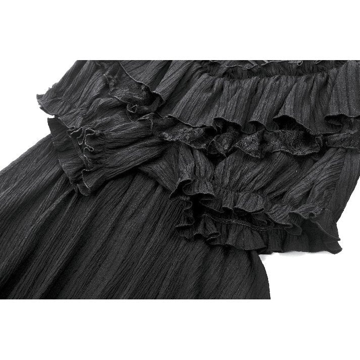 Dark in Love Cordelia Gothic High-Low Layered Skort