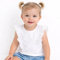 HelloBaby Short Sleeve Baby Blouse (6-9 Months to 4-5 Years) - Ecru