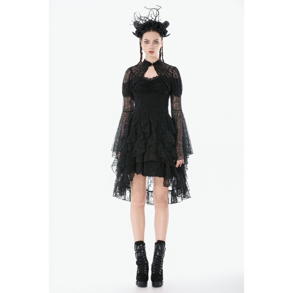 Dark in Love Elara Gothic Versatile Lace Shoulder Cape