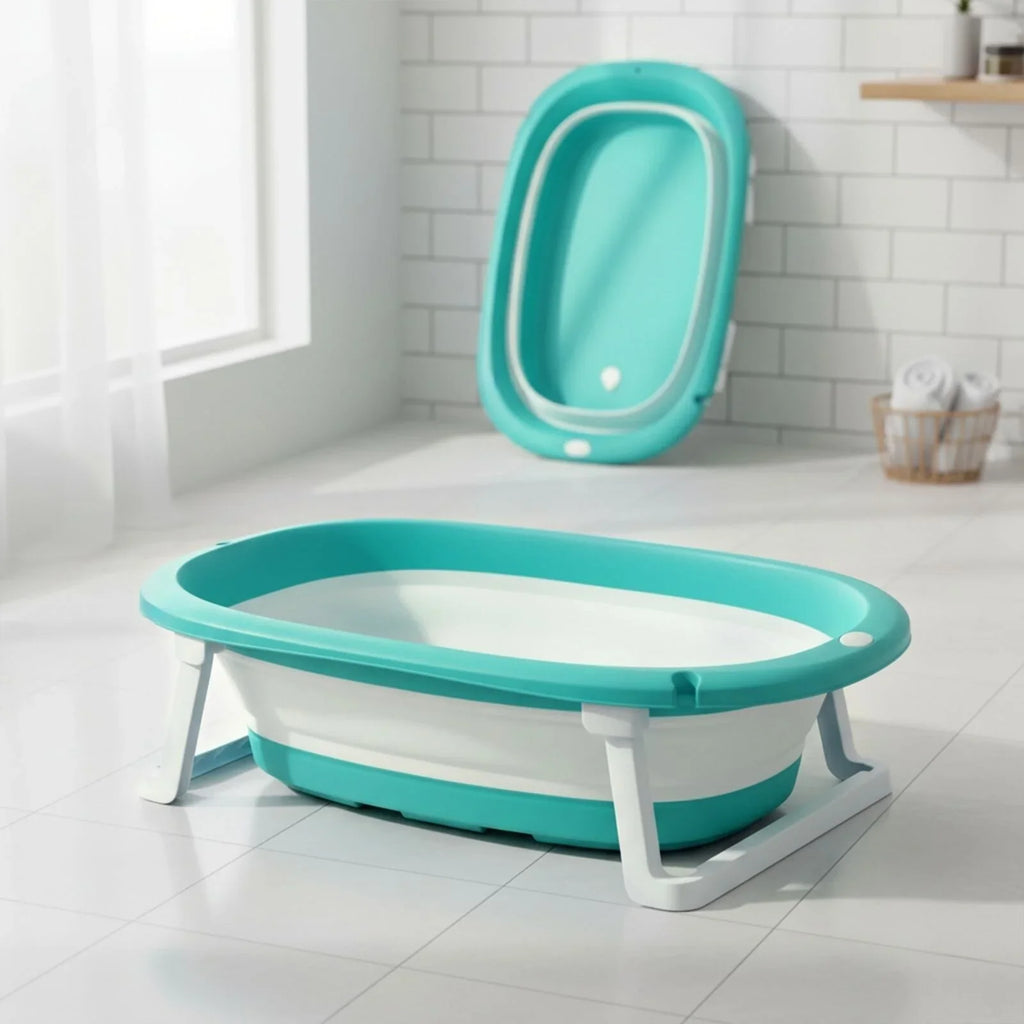 baby plus Foldable Bathtub with Plug