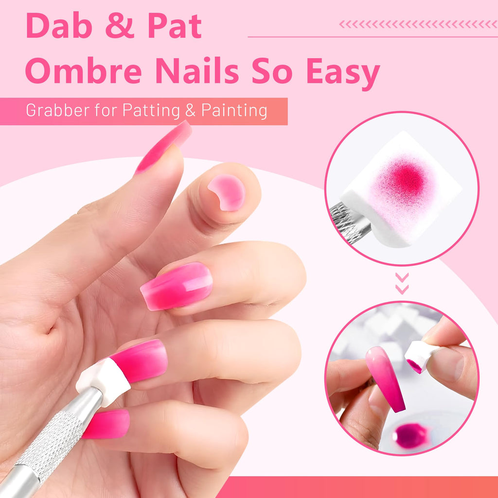 ABAC Solid Gel Nail Polish Kit – 24 Colors, Ombre & Pat Paint, Hema-Free, Double-Ended Brush