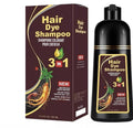 ABBASI & CO 500ML Organic Plant-Based Hair Color Shampoo – 3in1 Gray Coverage Chestnut Brown