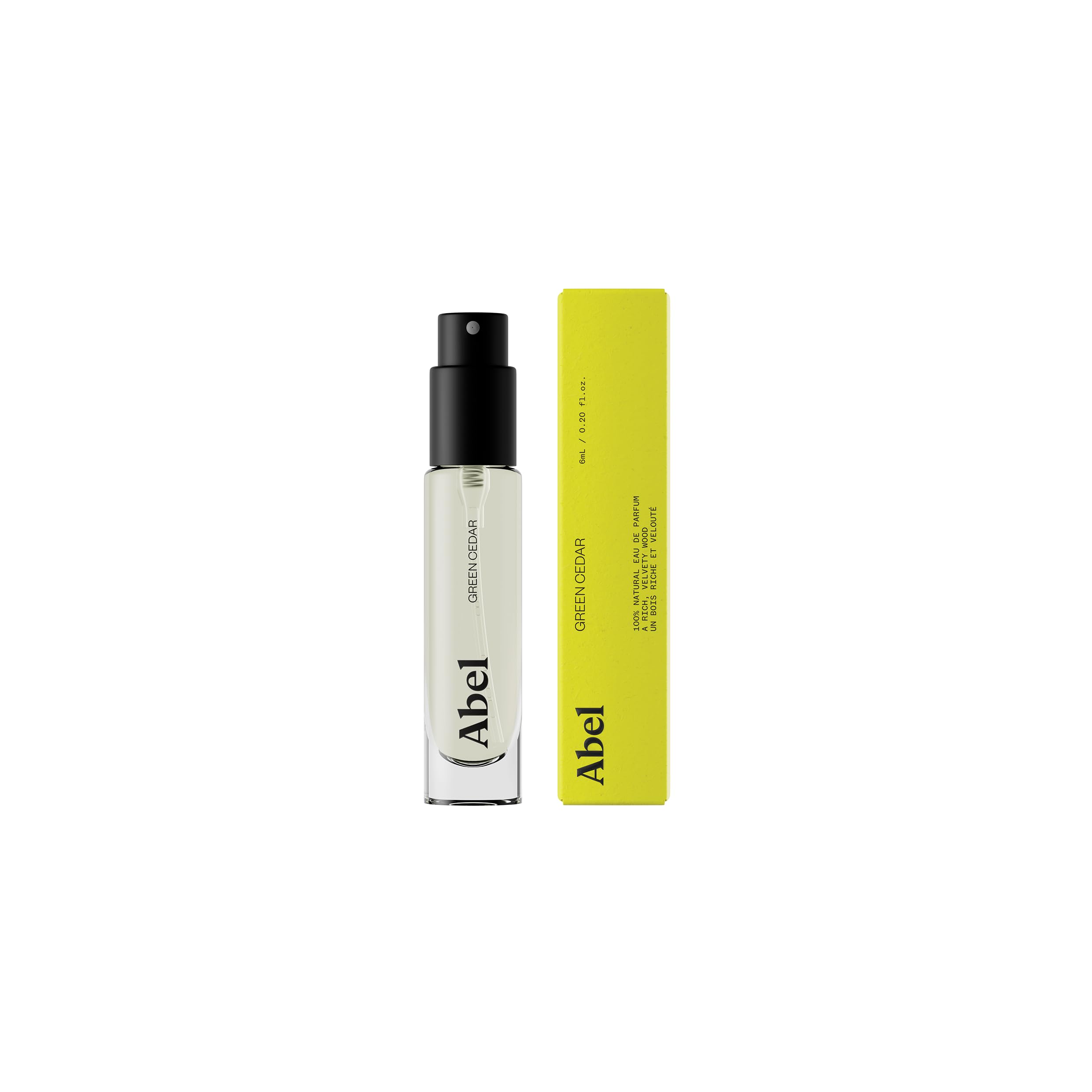 ABEL Green Cedar Mini Eau de Parfum | 100% Natural, 0% Petrochemicals | 6ml