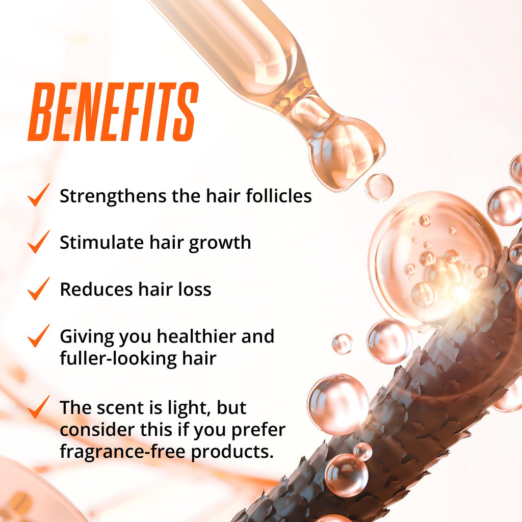 ABERA Hair Growth Serum – Natural Hair & Beard Support (Biotin & Castor Oil) | 1 Serum + Gift