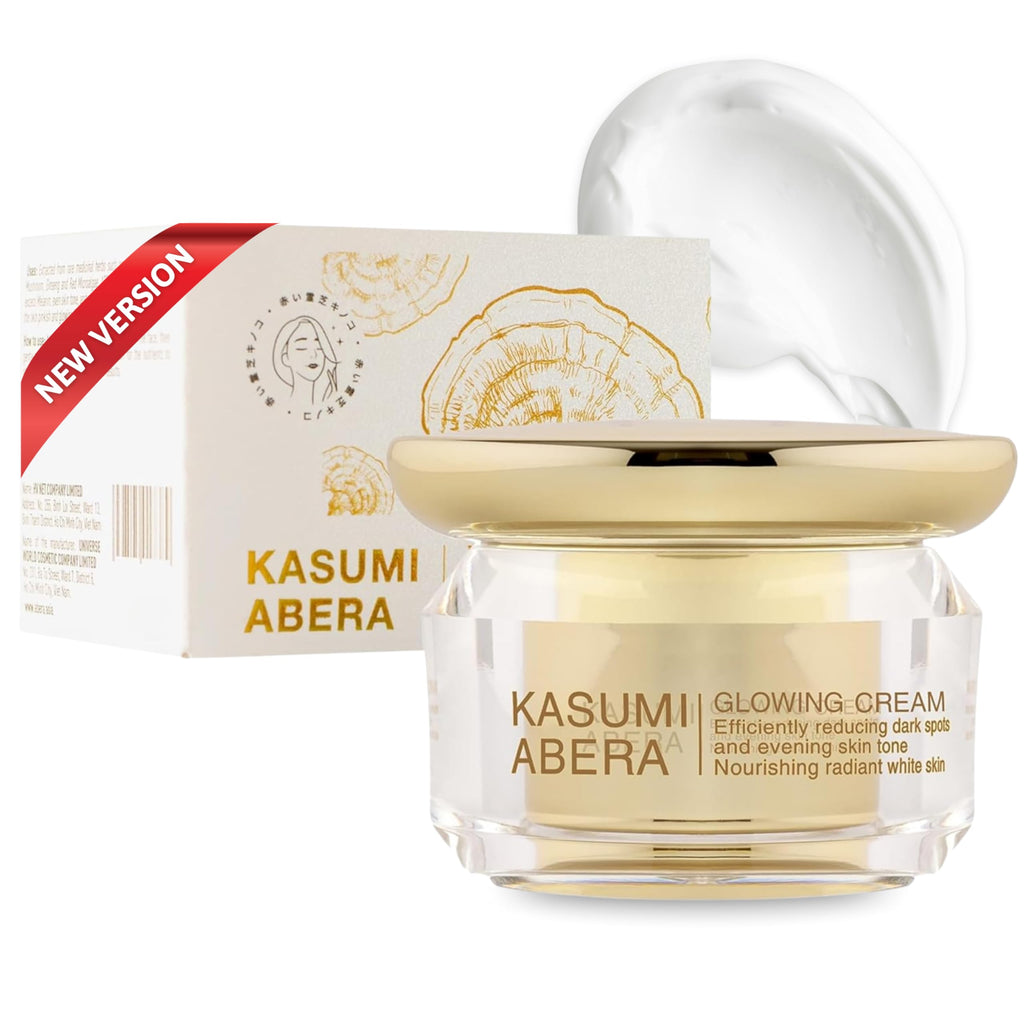 ABERA Kasumi Glowing Cream — Niacinamide + HA, Red Ginseng, Dark Spots & Anti-Aging (1.06 oz) Upgraded