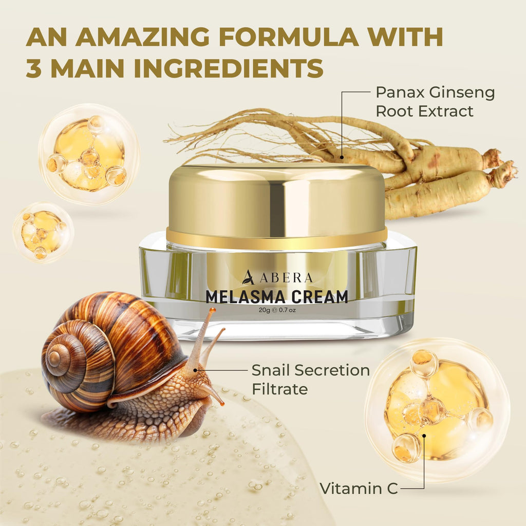 ABERA Melasma Cream - Dark Spot Corrector for Freckles & Sun Spots