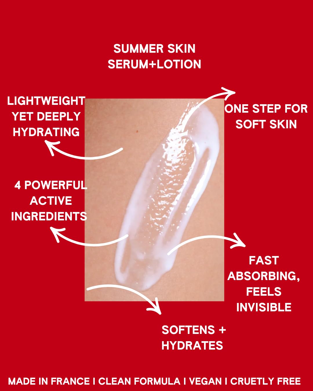 ABI AME Summer Skin Body Serum — Hydrating, Non-Greasy Lotion with Niacinamide, Vitamin B5 & Oat Extract | 150ml