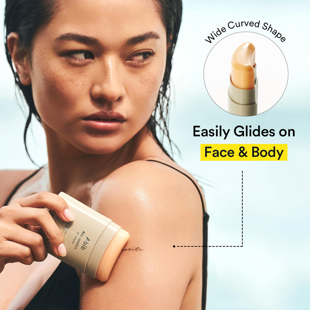 Abib Airy Sunstick Protection Bar SPF50+ Broad Spectrum | Semi-Matte, Water-Resistant