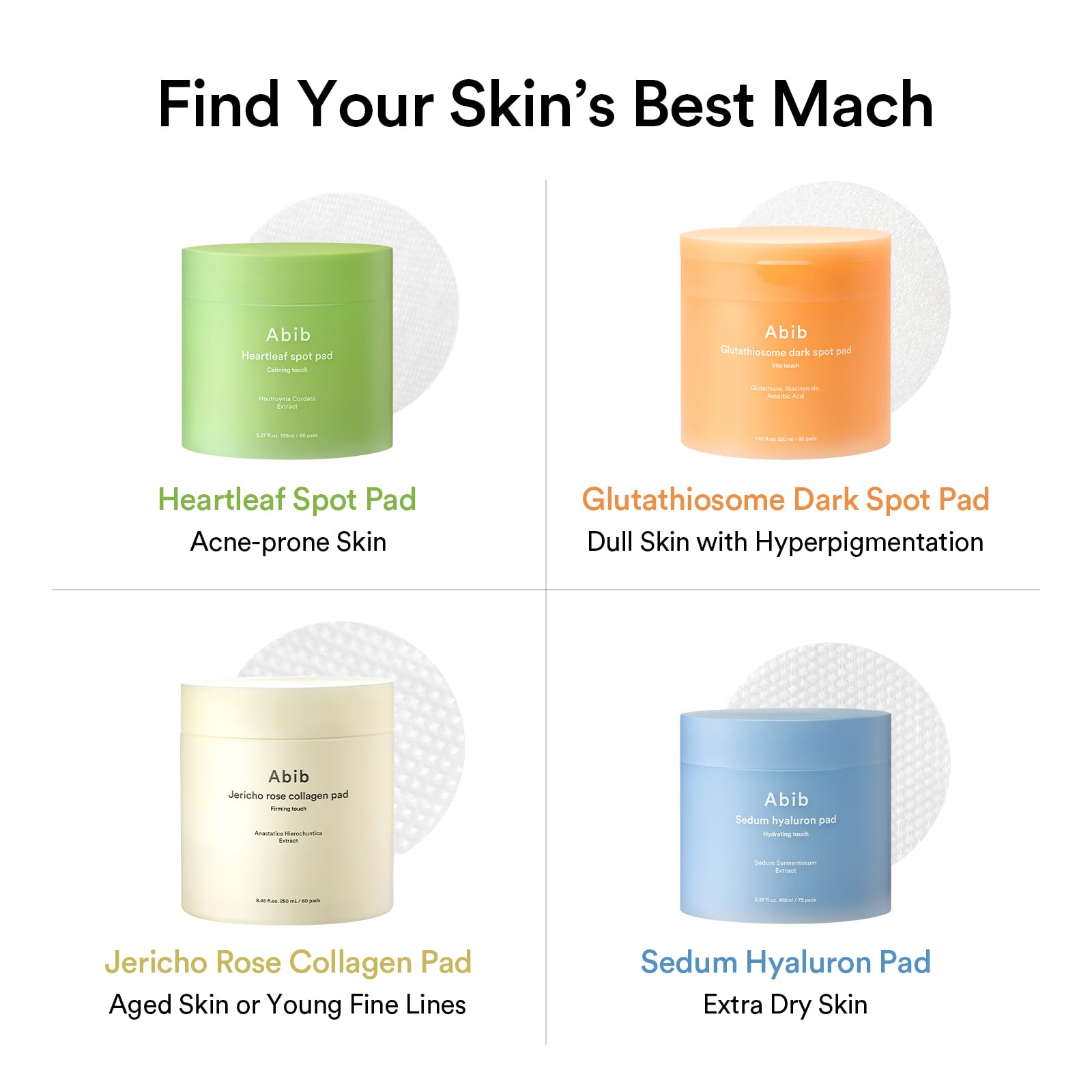 Abib Heartleaf Spot Pad Duo Set – 160 Pads, Korean Acne Soothing Toner Pads (10.14 fl oz)