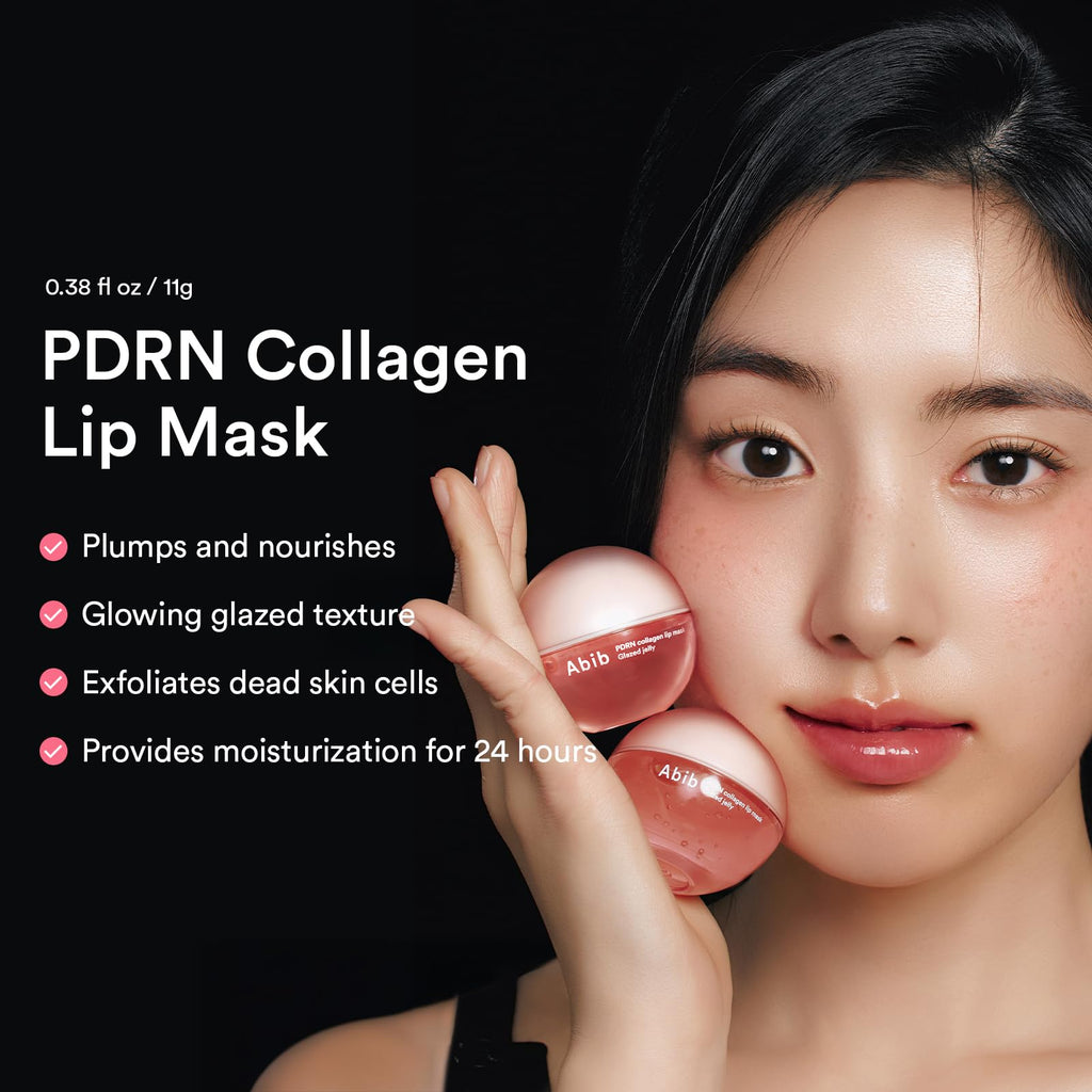 Abib Pink Me Up PDRN 3-Step Glow Kit | Overnight Firming Jelly Mask & Eye Patch Set