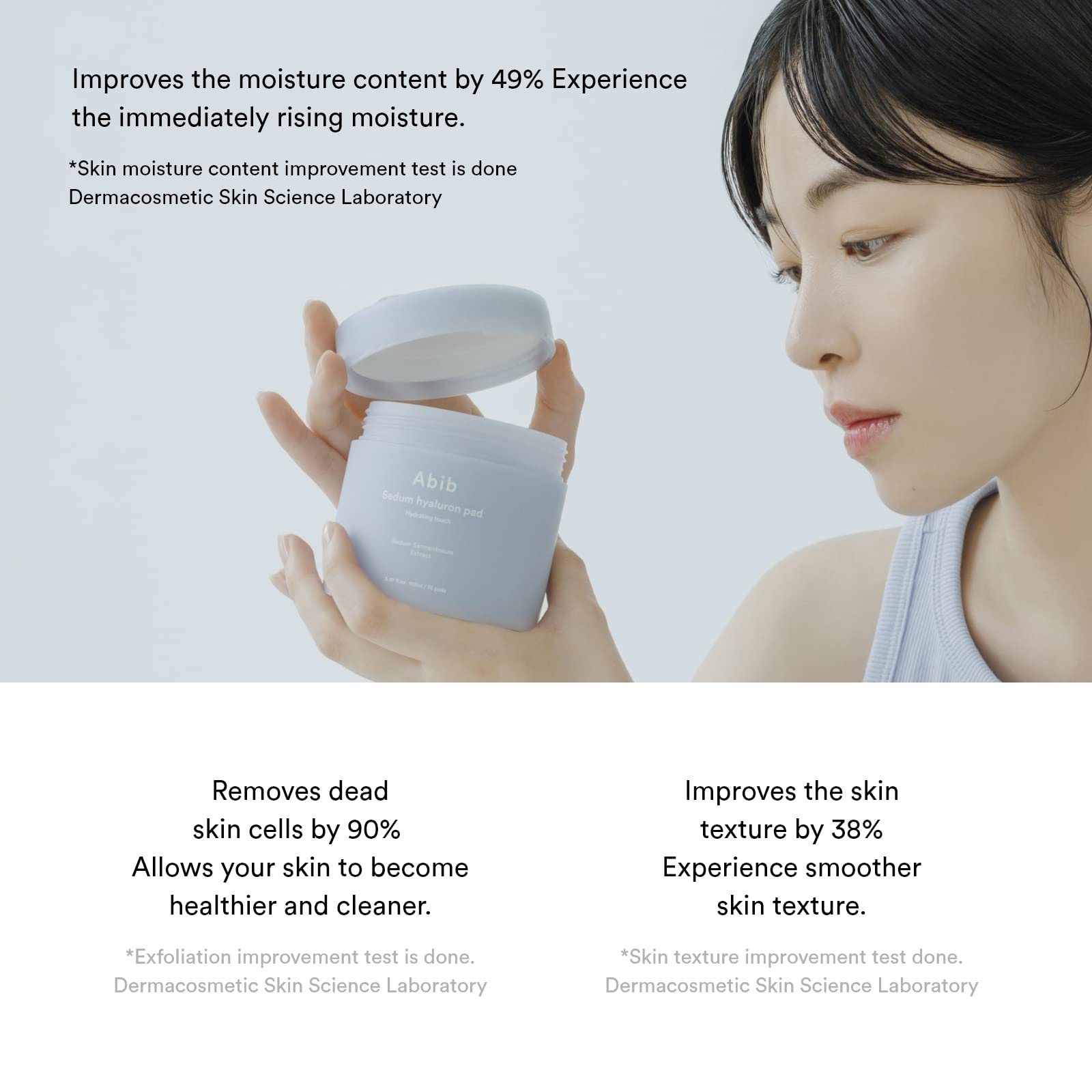 Abib Sedum Hyaluron Pad Hydrating Touch (75 Pads) | Hydration for Dry Skin | Korean Skincare