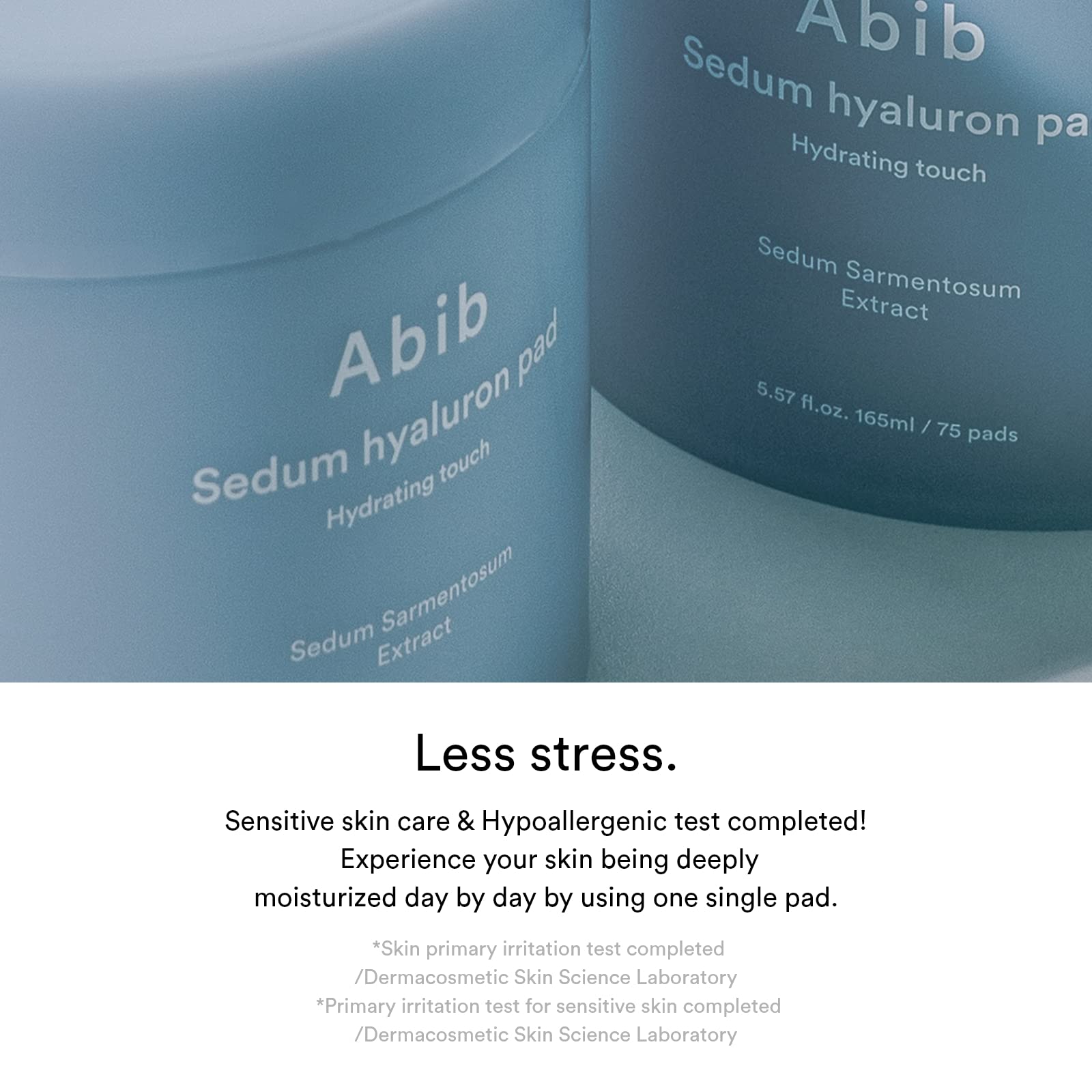 Abib Sedum Hyaluron Pad Hydrating Touch (75 Pads) | Hydration for Dry Skin | Korean Skincare