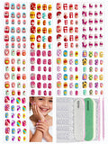 ABOLINE 229PCS Press On Nails Kit for Girls – 12 Sizes, 9 Styles, Glue-On Nails