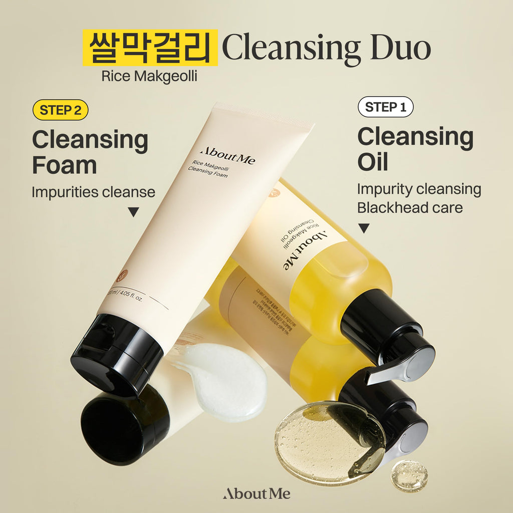 About Me Rice Makgeolli Cleansing Foam – Low pH Fermented Rice Cleanser for Sensitive Skin | 4.06 fl oz