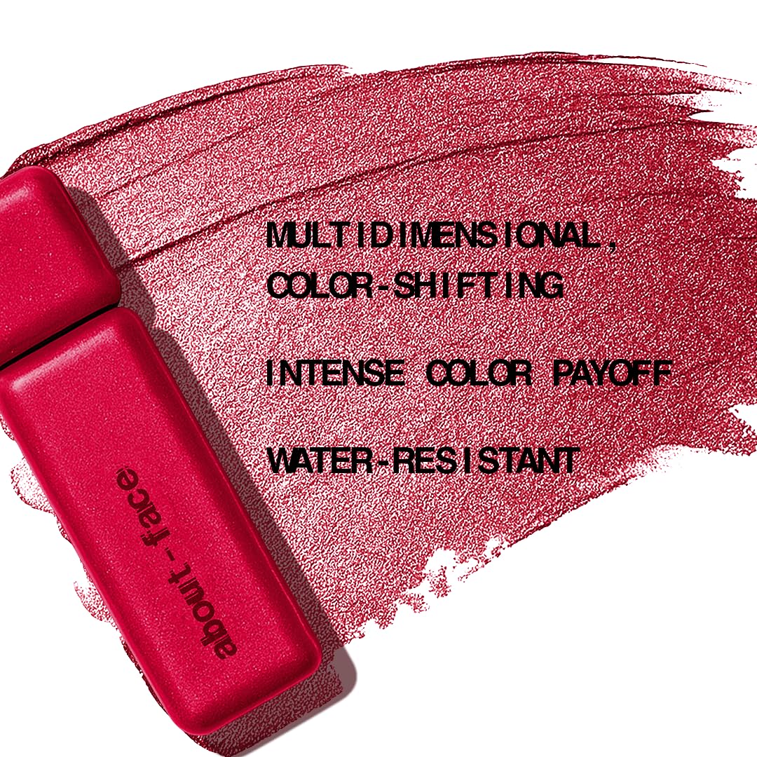 aboutface Fractal Glitter Eye Paint Cherie – Smudge-Proof, 12-Hour Liquid Eyeshadow (Vegan, Cruelty-Free)