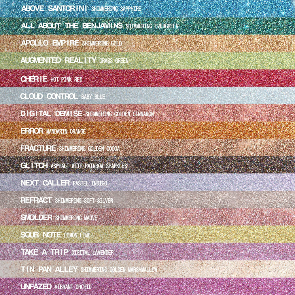 About Face Fractal Glitter Eye Paint Take A Trip – Smudge-Proof, Long-Lasting Lavender Liquid Eyeshadow (0.13 oz)