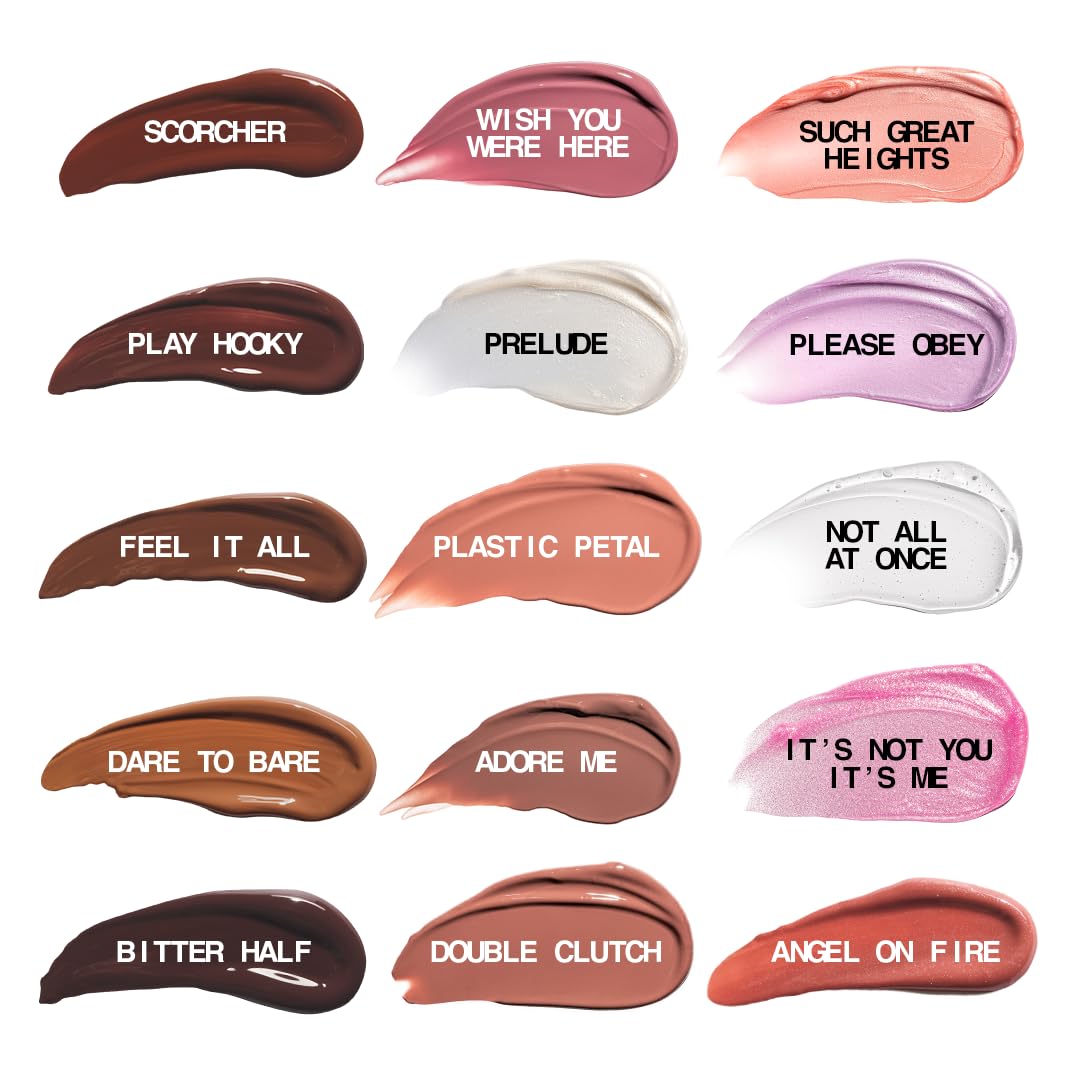 about-face Light Lock Lip Gloss Adore Me – Non-Sticky, High-Shine Lip Oil Gloss (Chestnut) | Vegan, Cruelty-Free