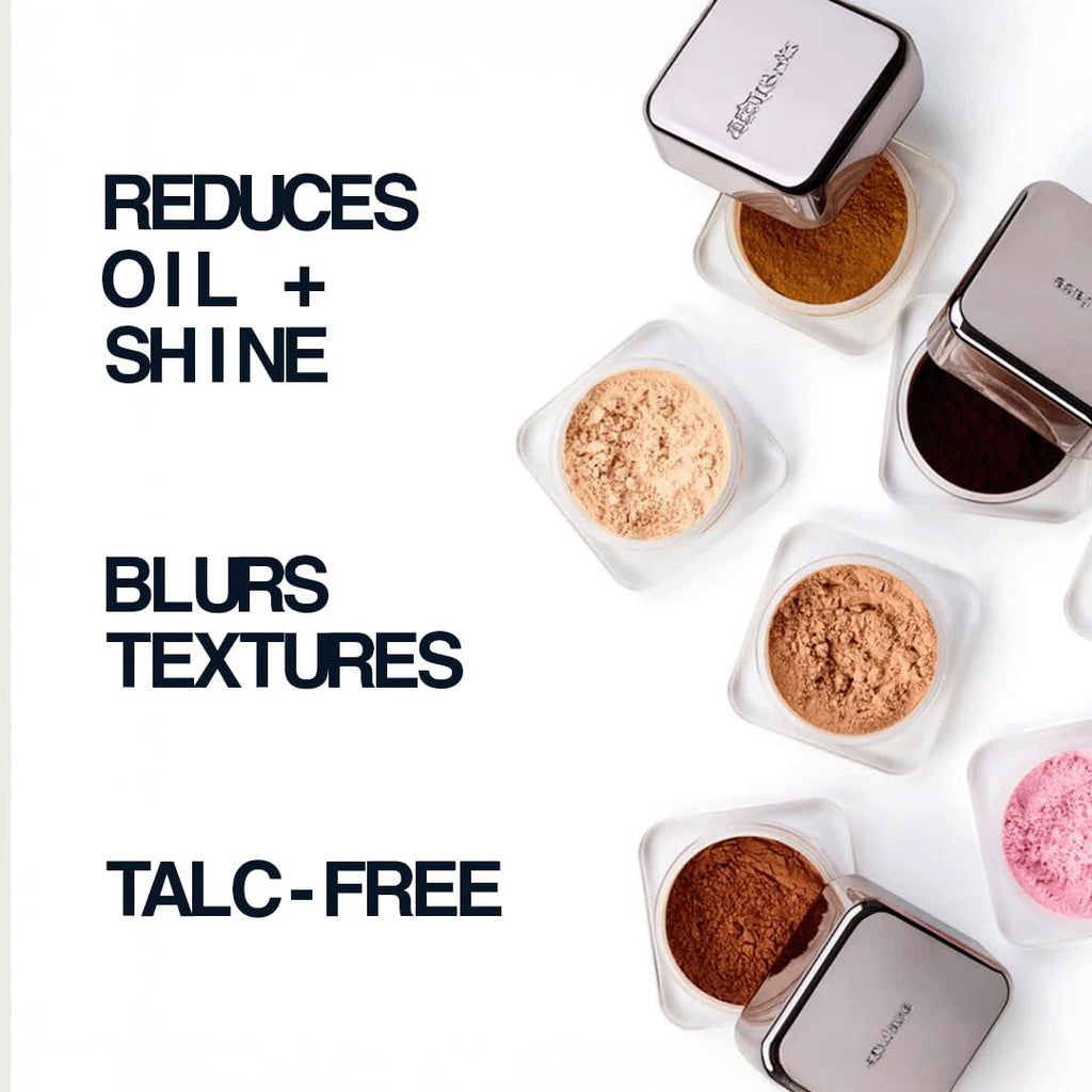 about-face Curtain Call Set & Smooth Loose Powder Veil – Lightweight, Oil-Absorbing Setting Powder with Rice Starch & Corn-Based Talc Alternative – Vegan, Cruelty-Free – 0.35oz (Light)