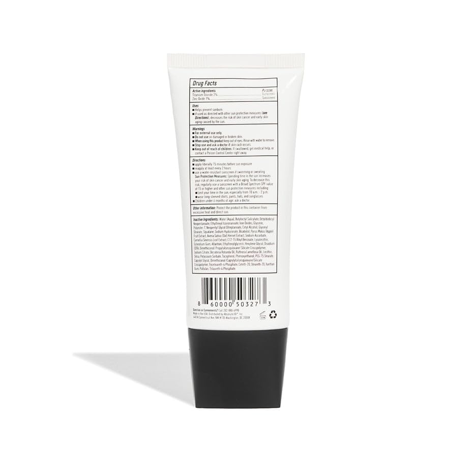 AbsoluteJOI Daily Hydrating Moisturizing Cream SPF 40 – Fragrance-Free Tinted Mineral Sunscreen (Two Sheer Tints) – 1.7 oz