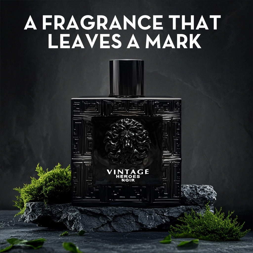 ACENTER Men's Cologne Gift Set 4 Pack – Vintage Heroes Series (3.4 oz Each) | Vanilla Bourbon, Leather & Amber Floral