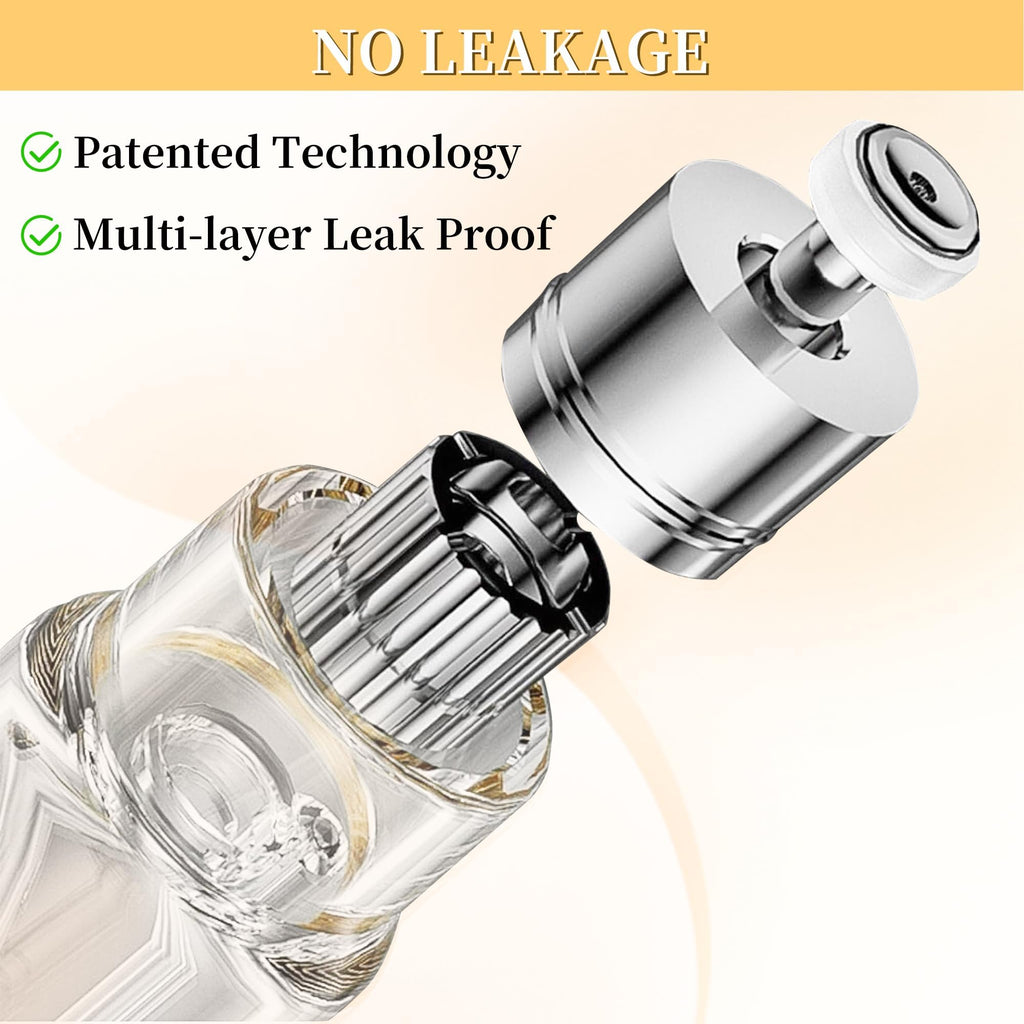 ACMYCH 2PCS Travel Perfume Refillable Bottle – 5ml, Bottom-Filling Atomizers (Black & Silver)