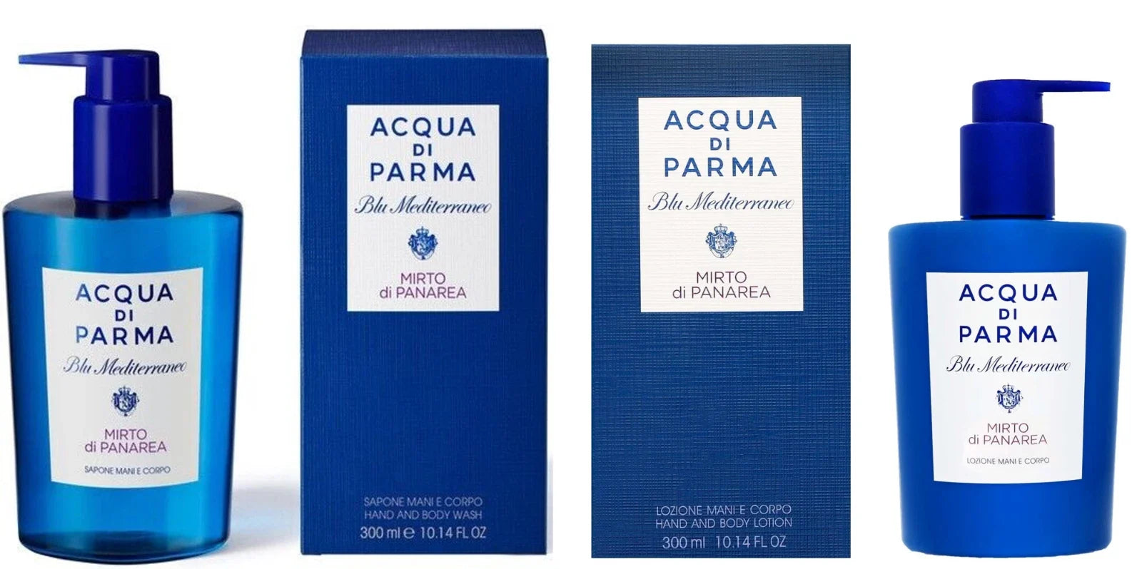 Acqua Di Parma Mirto Di Panarea 300ml Hand & Body Wash +300ml Lotion