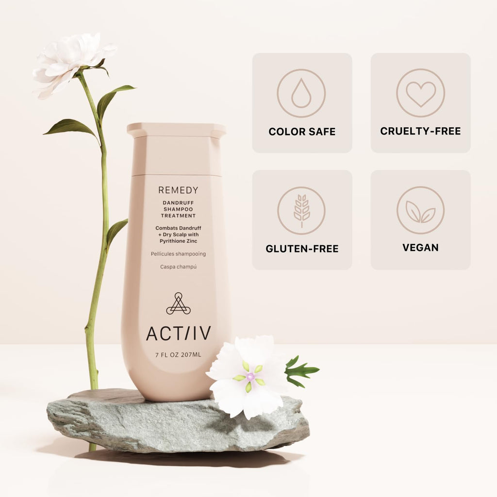 ACTIIV Remedy Dandruff Shampoo Treatment | Plant-Based, Color-Safe & Vegan