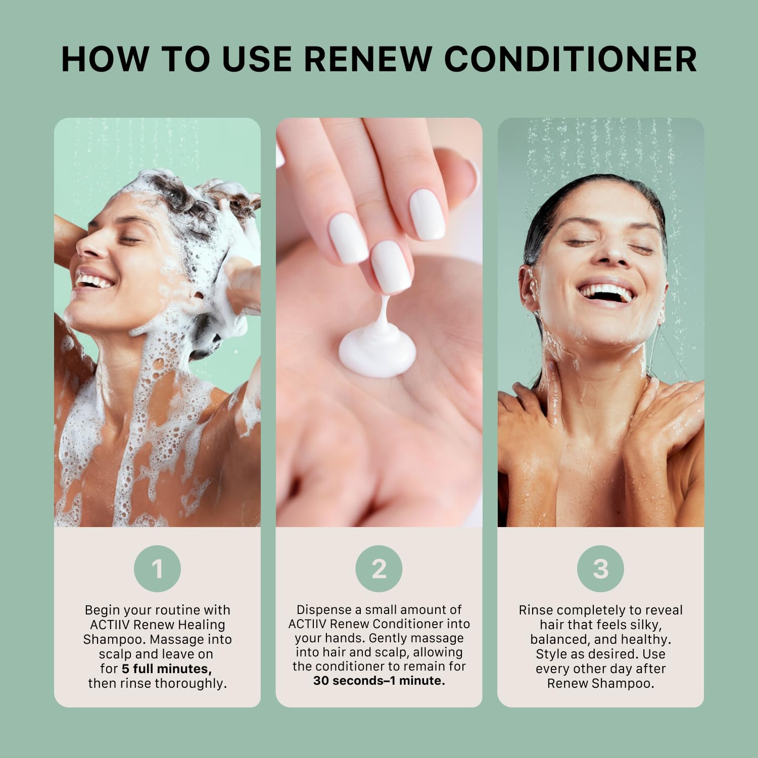 ACTIIV Renew Healing Conditioner (Unisex) – Hydrates, Strengthens, Plant-Based
