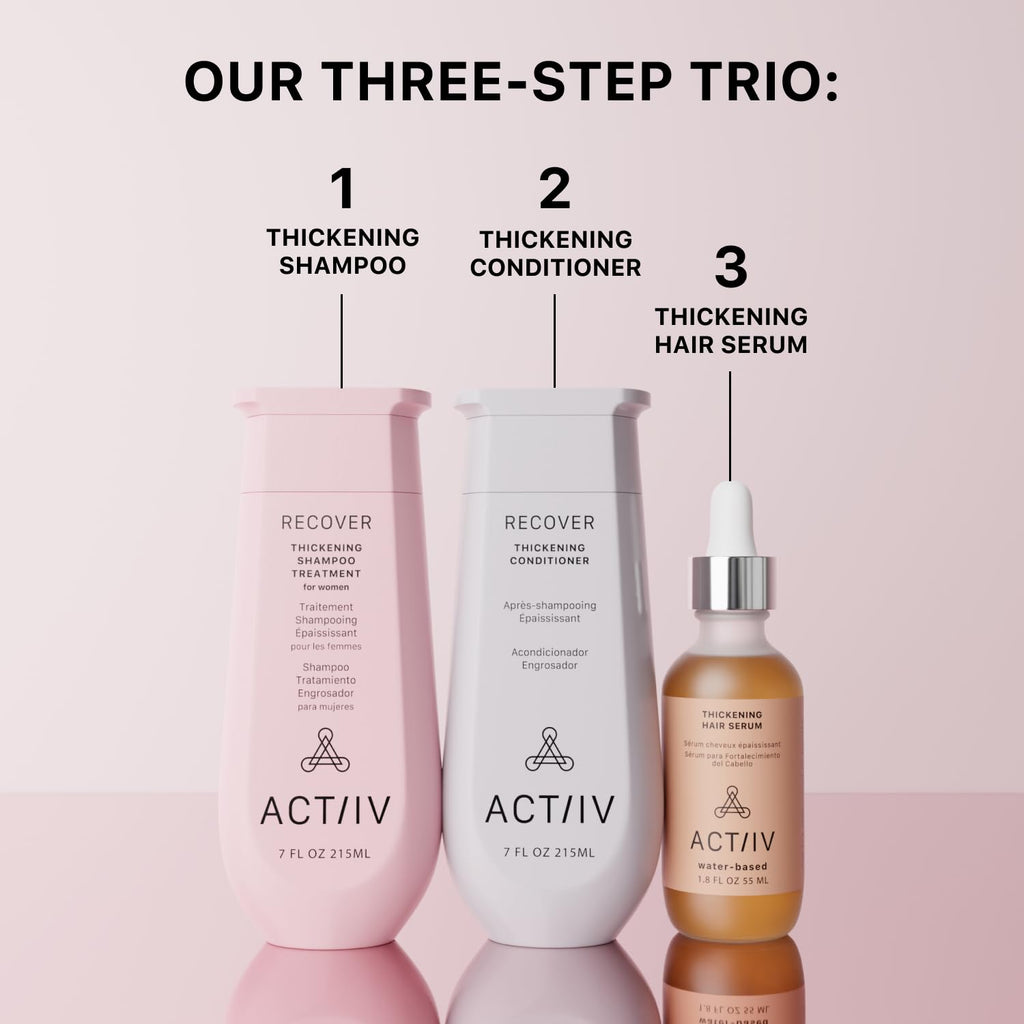 ACTIIV Ultimate Power Trio for Women – Fuller Hair, Scalp Care, Vegan & Color-Safe