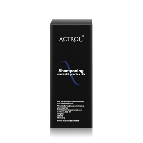 ACTROL Eyelash Cleanser Concentrate 200ml – Unscented Foaming Lash Shampoo for Extensions | Professional Salon & Home Care