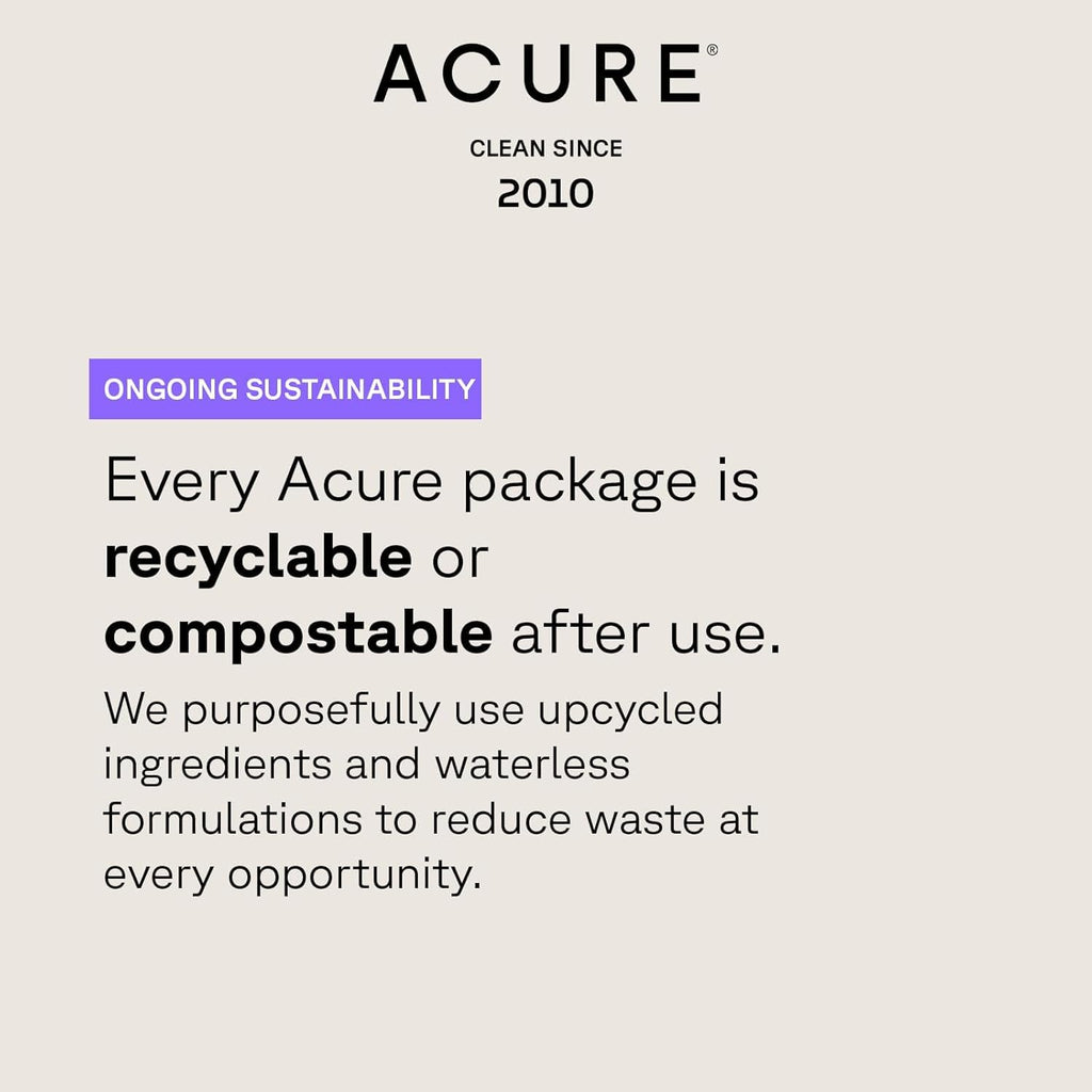 Acure Resurfacing 1% Glycolic Acid & Unicorn Root Cleanser – Cream-to-Foam Exfoliating Face Wash, Vegan, Sulfate Free, 4 fl oz (2 Pack)