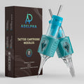 ADELPHA 1223RM Tattoo Cartridge Needles – 20 Pcs Standard Round Magnum with Membrane