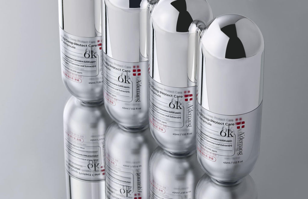 A'demang AGEs Deep Protect Care 6K Ampoule - 6 Peptides & Banaba Extract for Glycation Defense, Radiance & Barrier Support - 30ml