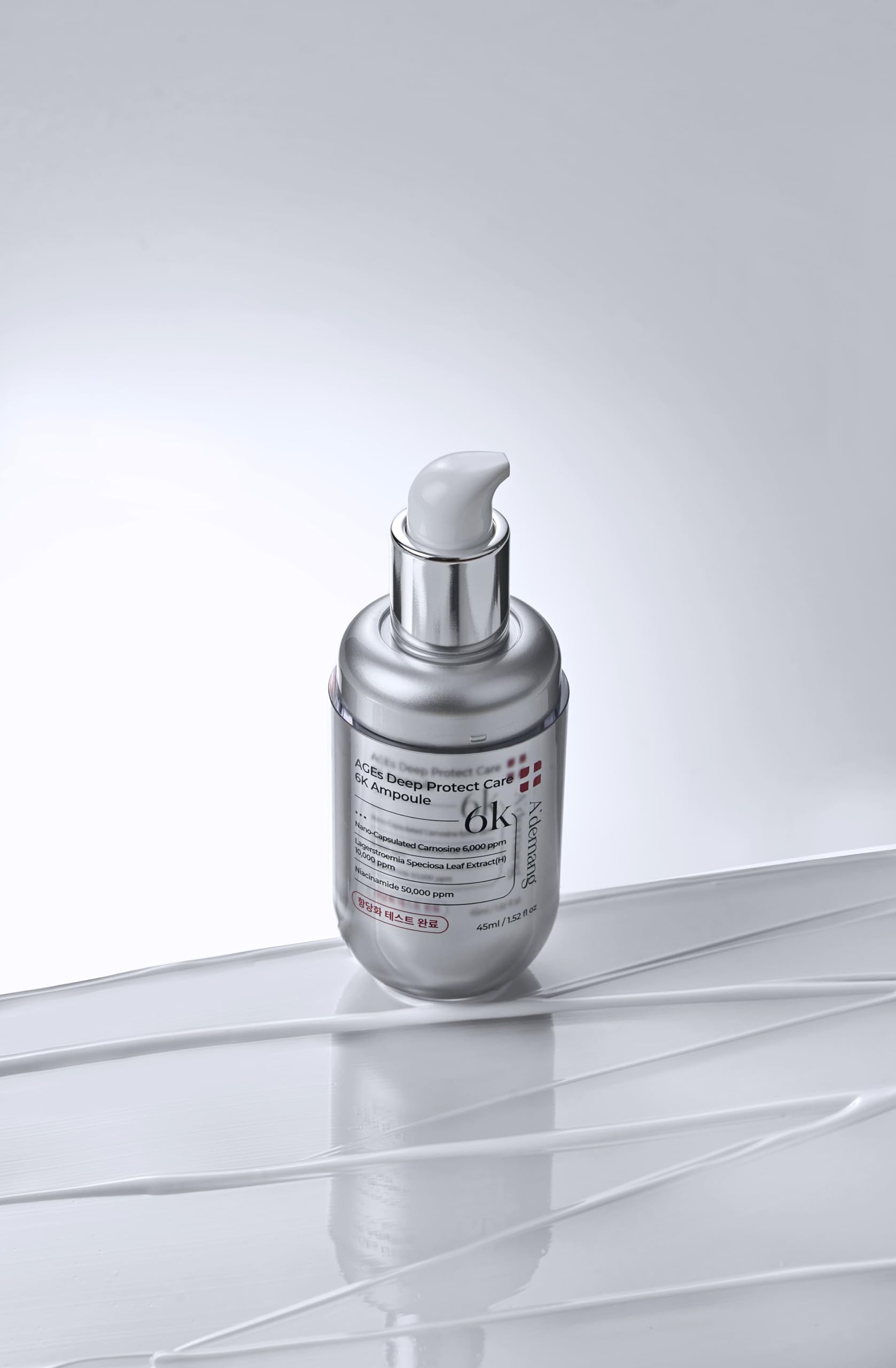 A'demang AGEs Deep Protect Care 6K Ampoule - 6 Peptides & Banaba Extract for Glycation Defense, Radiance & Barrier Support - 30ml