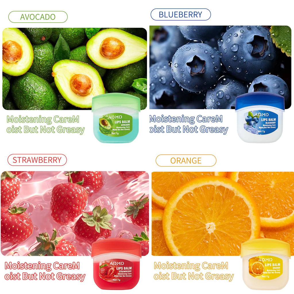 ADMD 24-Pack Lip Balm Bulk – Fruit Flavors, Hydrating Lip Care Set