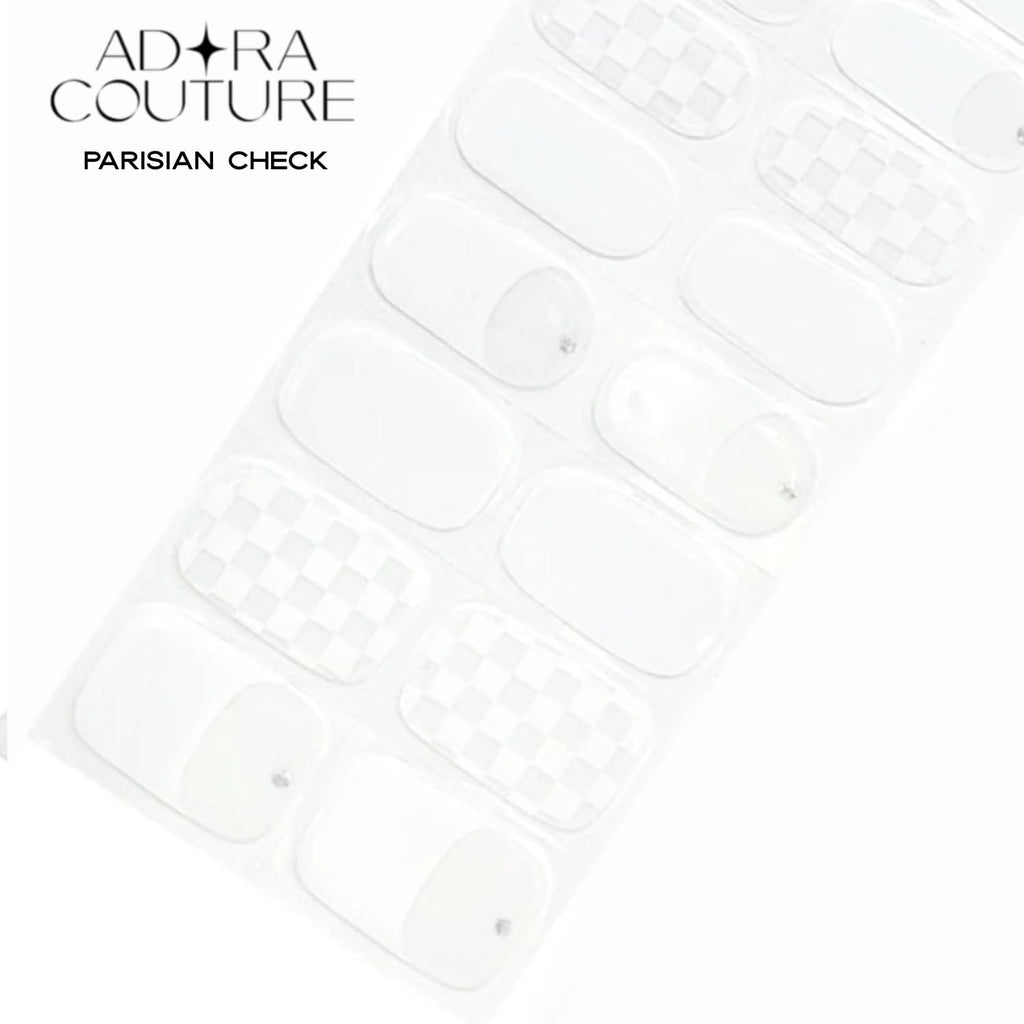 Adora Couture Semi Cured Gel Nail Strips – 20 Pcs Kit | Easy At-Home Manicure