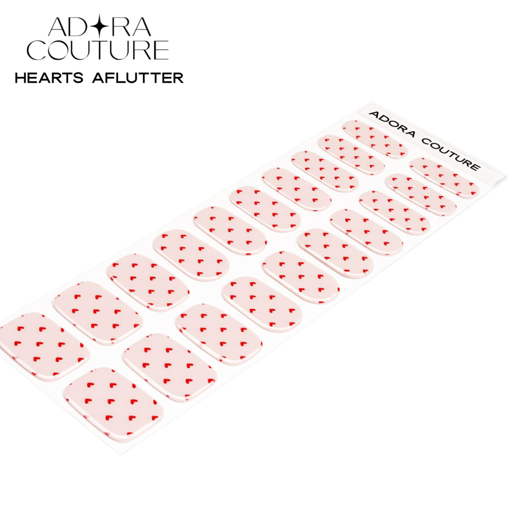 Adora Couture Semi-Cured Gel Nail Strips – Pink Aflutter | UV Light Required