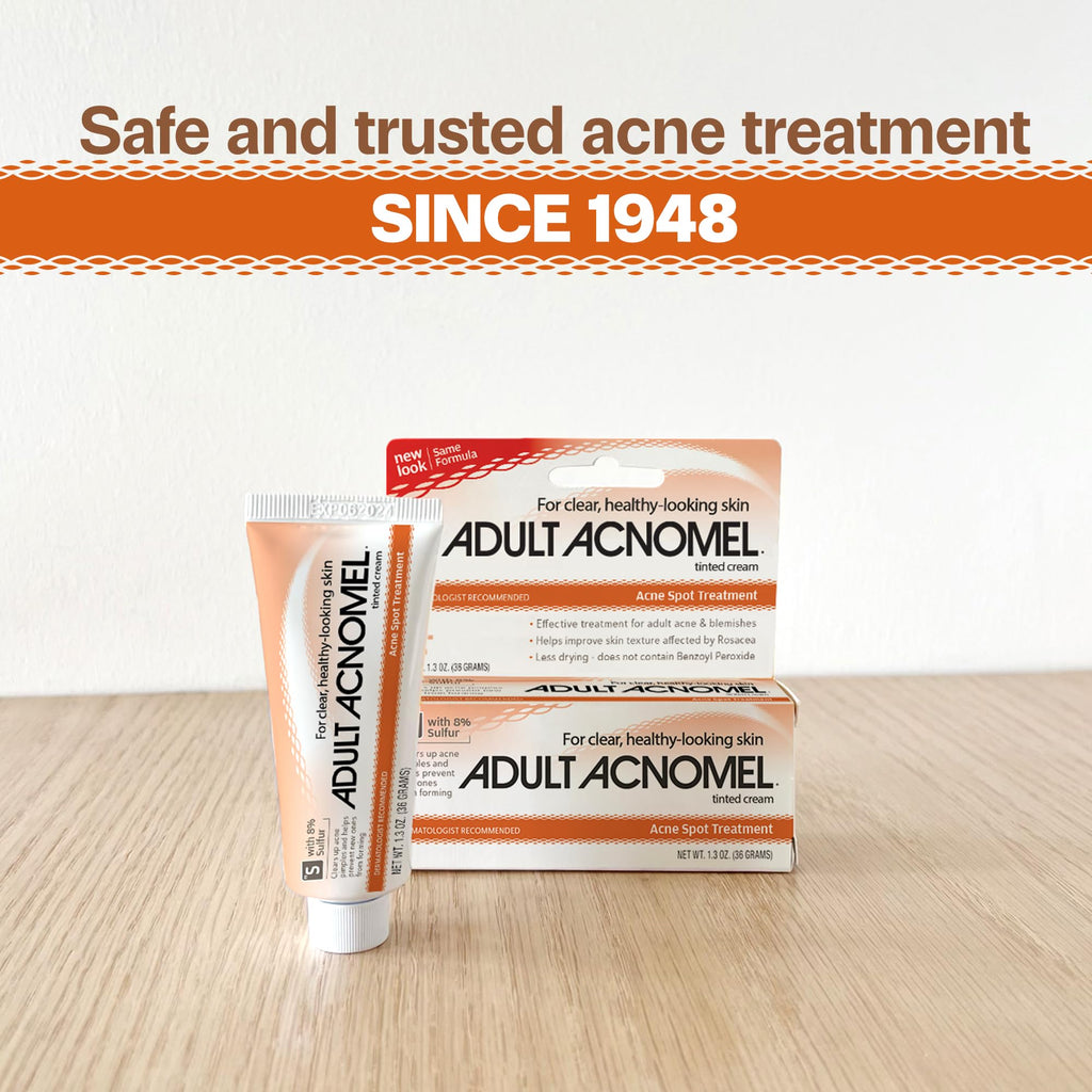 Adult Acnomel Acne Medication Cream, 1.3 Ounces – Gentle, Benzoyl Peroxide Free