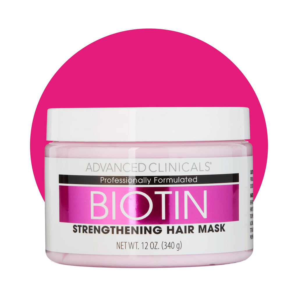 Advanced Clinicals Biotin Hair Mask – Anti-Breakage Deep Conditioning for Color-Treated Hair