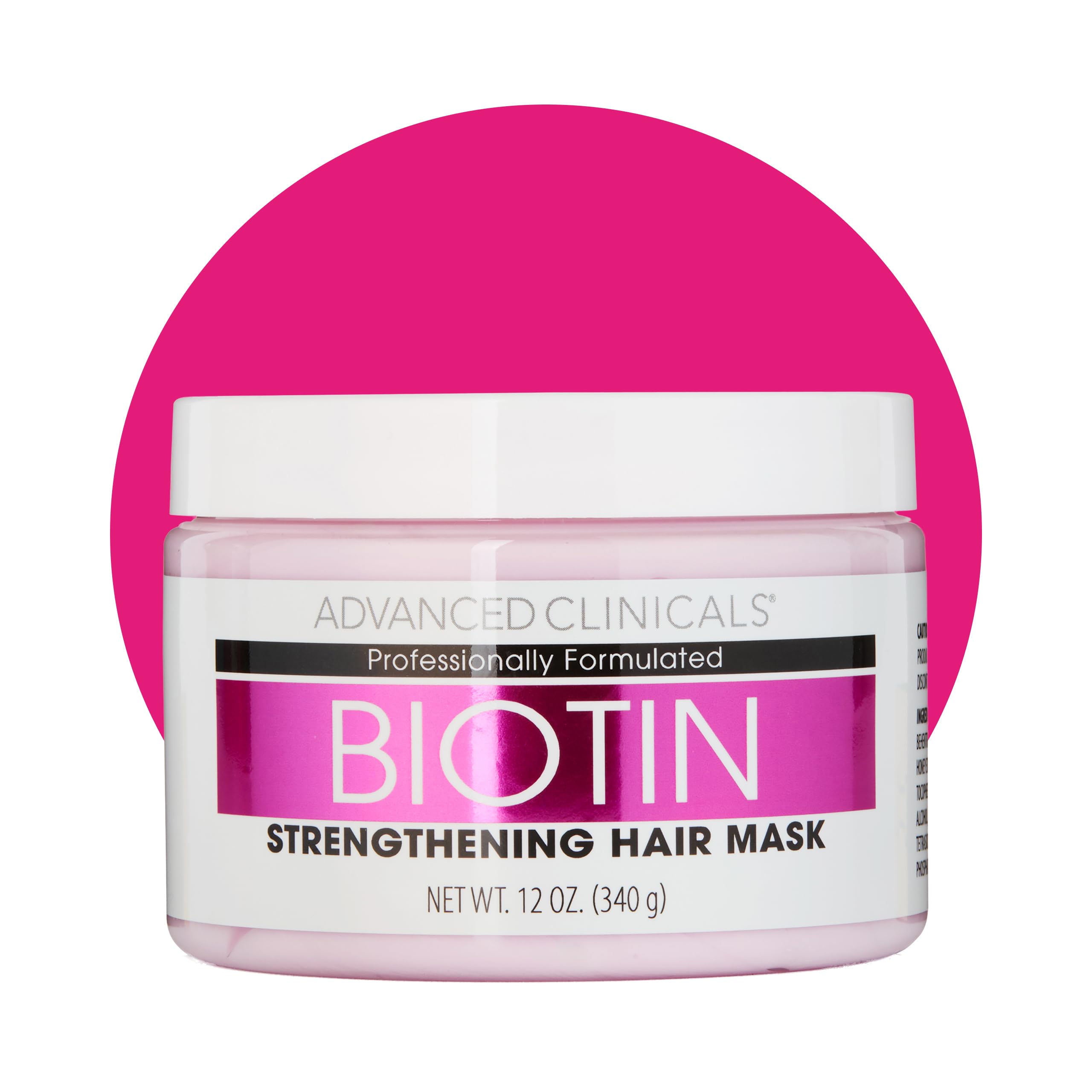 Advanced Clinicals Biotin Hair Mask – Anti-Breakage Deep Conditioning for Color-Treated Hair