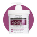 Advanced Clinicals Collagen Peptides Body Lotion & Face Moisturizer – Hydration for Crepey Skin | 16 oz