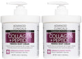 Advanced Clinicals Collagen Peptides Body Lotion & Face Moisturizer – 2-Pack
