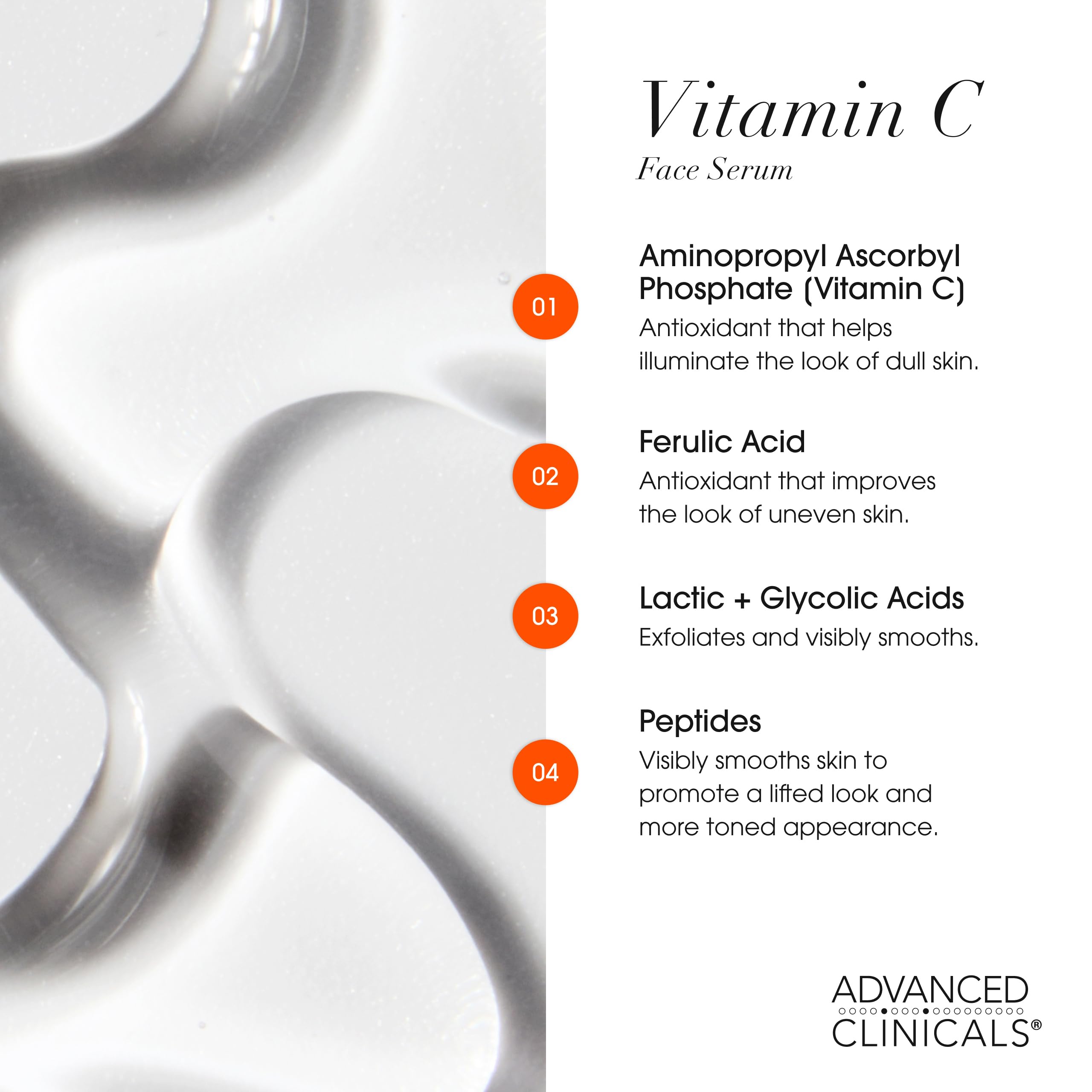 Advanced Clinicals Glow Getter 3-Pack Vitamin C Skin Care Set | Brightening Serum, Cleanser & Eye Cream