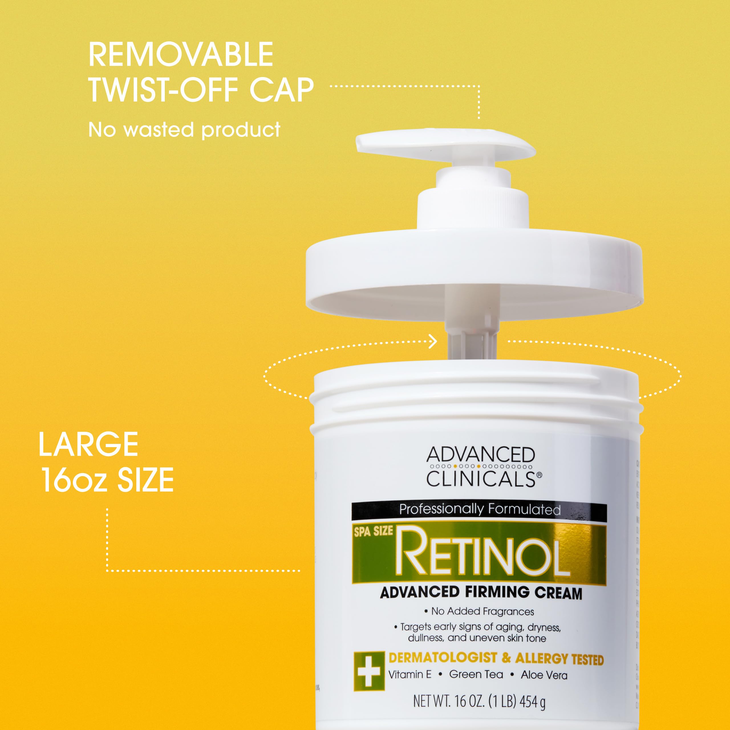 Advanced Clinicals Retinol Body Cream + 10% Glycolic-Lactic Lotion Set