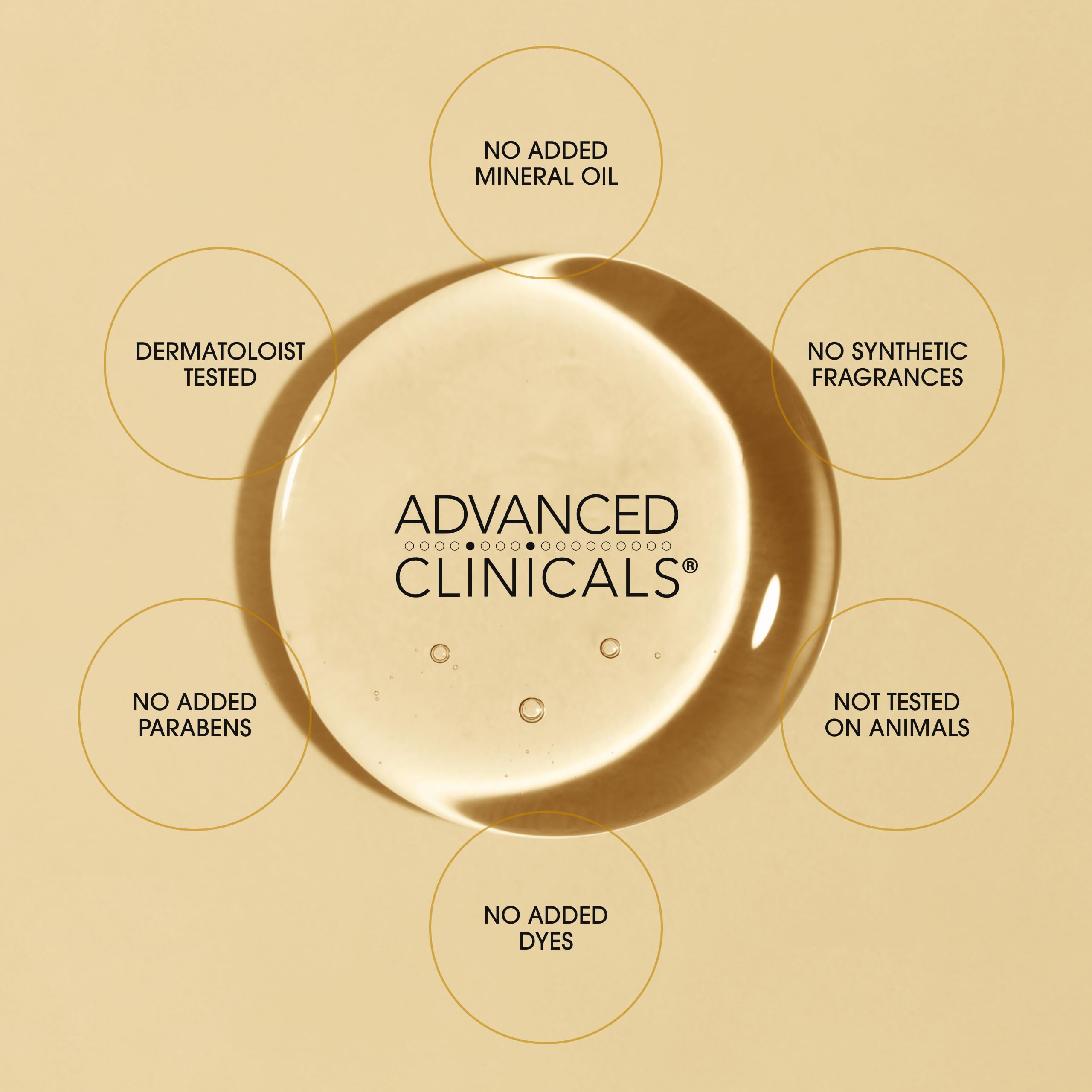 Advanced Clinicals Vitamin C Brightening Body Oil – Hydrating Glow for All Skin Types, 12 fl oz