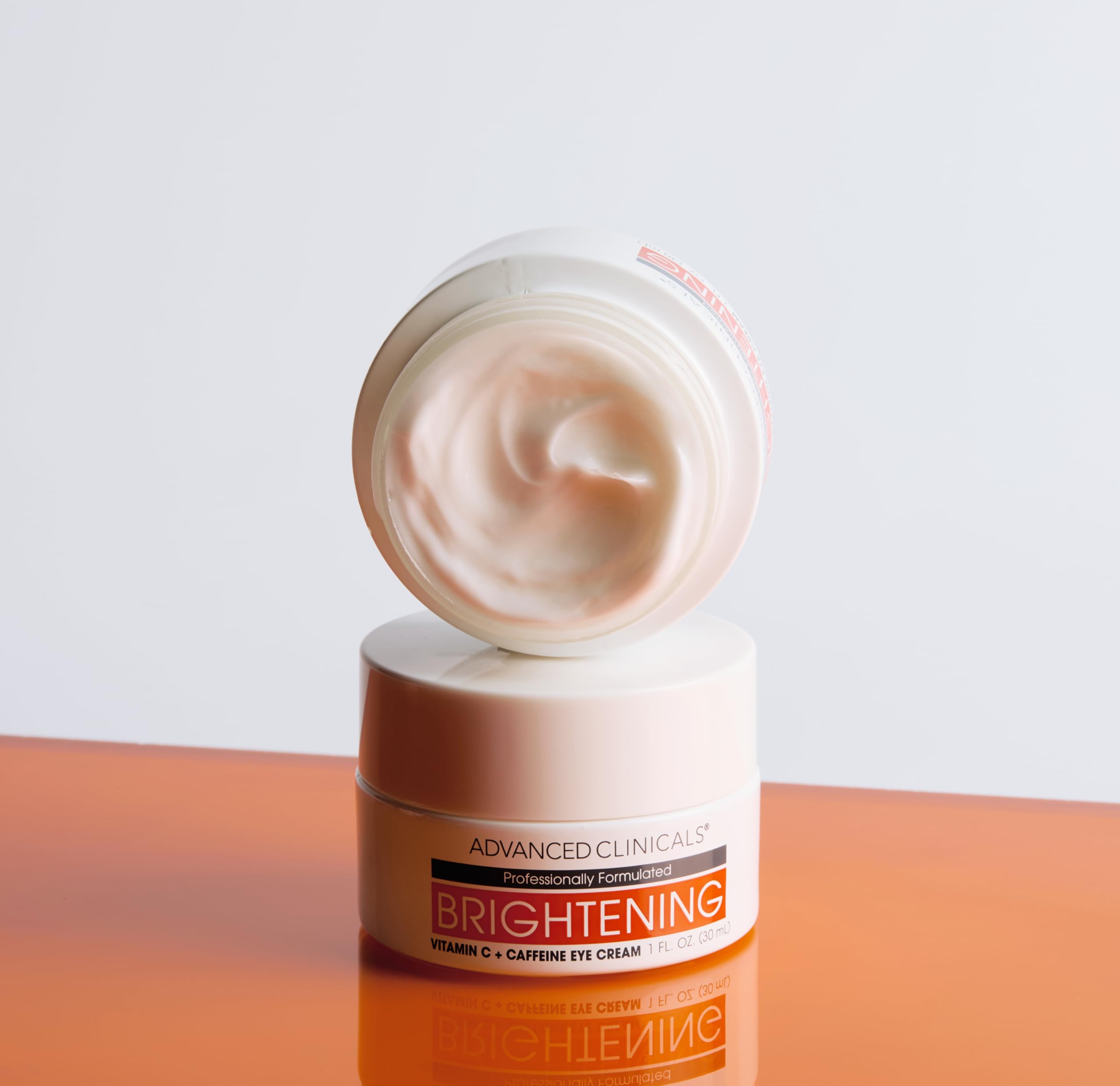Advanced Clinicals Vitamin C + Caffeine Eye Balm | Hydrating Under Eye Cream, 1 fl oz